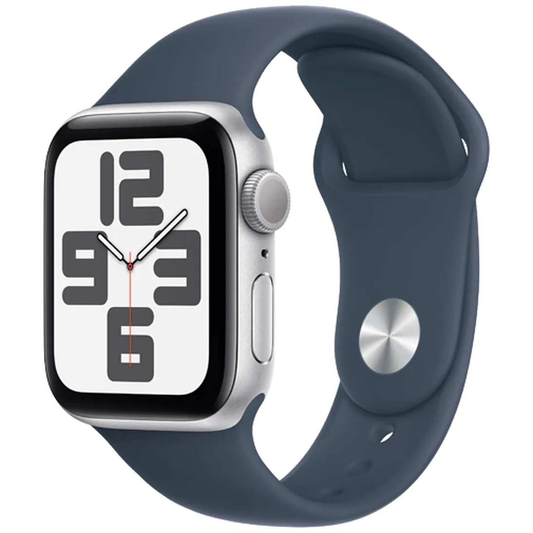 Apple Watch SE 2023 40mm Argento (Cinturino Silicone Blu S/M)