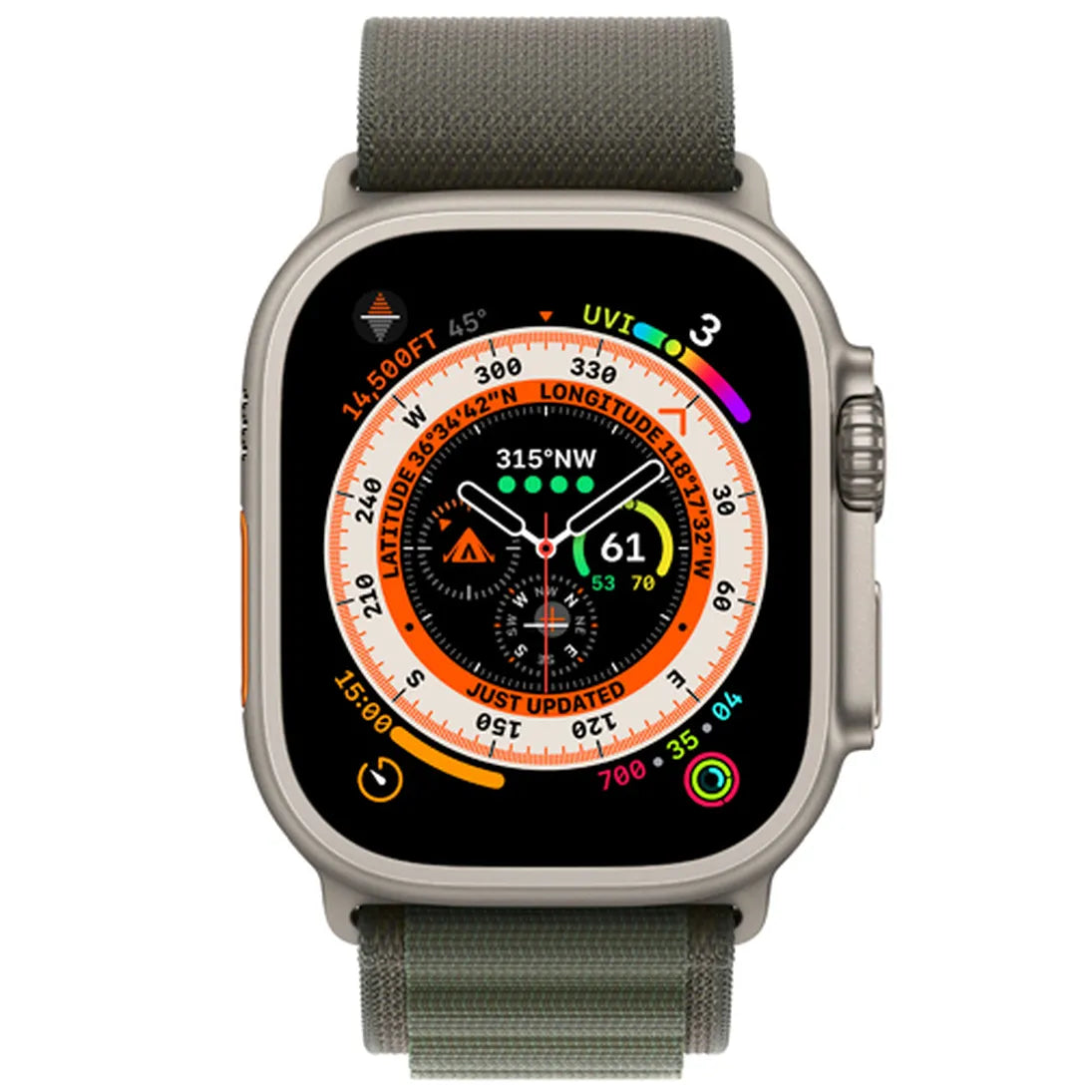 Apple Watch Ultra Verde Cinturino Nylon Small